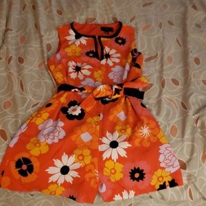 Victoria Beckham for Target Orange flower romper